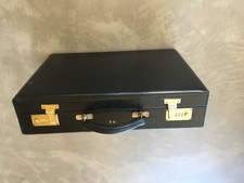 Vintage Black Leather ASPREY