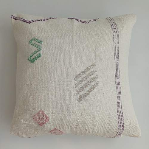 Moroccan cactus silk cushion - moroccan,