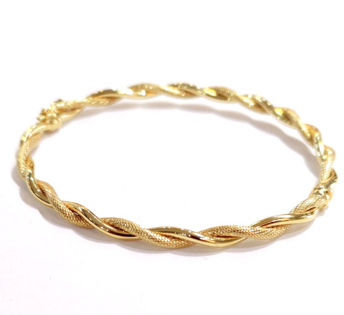 Bangle 9ct gold ladies - bangle,