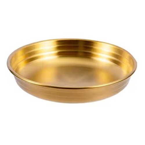 Gold plated deep plate 20cm - gold,
