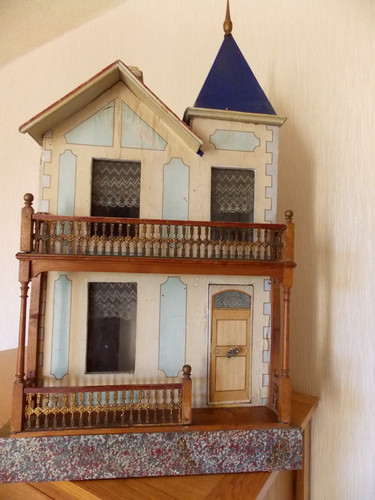 Antique dolls house large - antique,