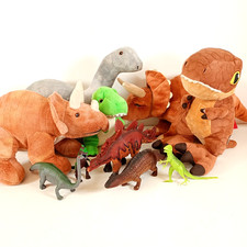 Dinosaur Toy Bundle Soft Plush Action Figure - Hamleys, Jurassic Park Branded
