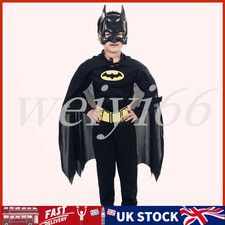 Kids Batman Superhero Costume DC Comic Book Week Party Cosplay Boys Fancy Dress⭐