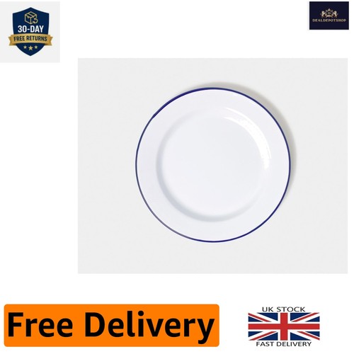 Classic white blue enamel - white/blue,