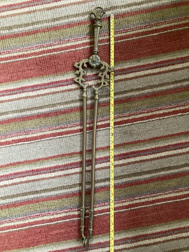 Vintage fire tongs - vintage,