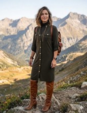 MICHAEL KORS BROWN Shirt Dress
