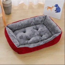 Plush calming dog bed sofa - bed, for