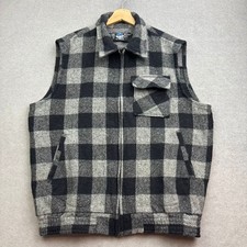 Vtg SWANNDRI Jacket Gilet XL Vest Wool Check Overshirt Outdoor Bush Ranger