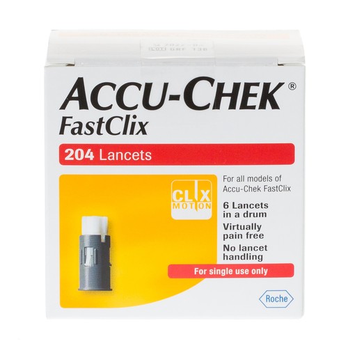 Accu chek fastclix 204 lancets - fastclix,