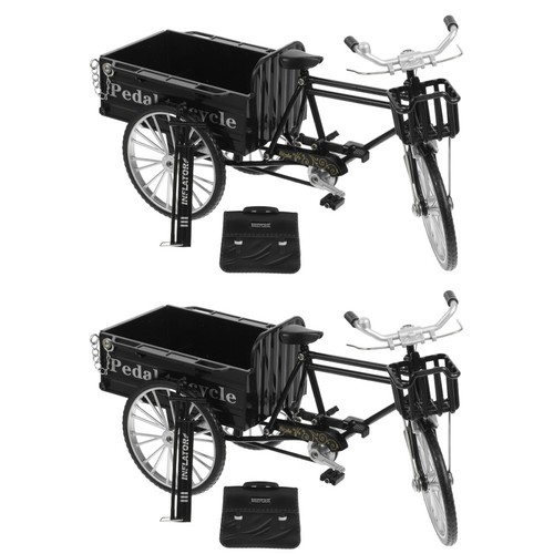 Black iron miniature tricycle - iron,