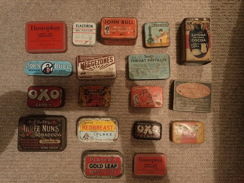 Collection vintage tins - vintage, tins.