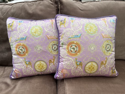 Pair silk lilac versace - of,
