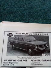 H8-6a  Ephemera 1971 Advert