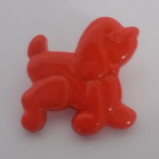 5 x Poodle Buttons Poodle Dog