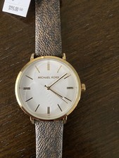 New Michael Kors Women’s Wristwatch MK2945 Gold Braun Analogue