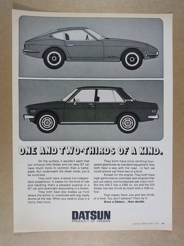 1971 datsun 240 510 sedan - 240-z, &
