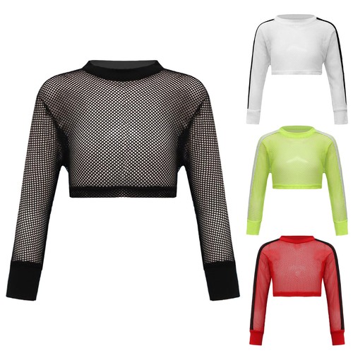 Girls mesh crop - tops, jazz