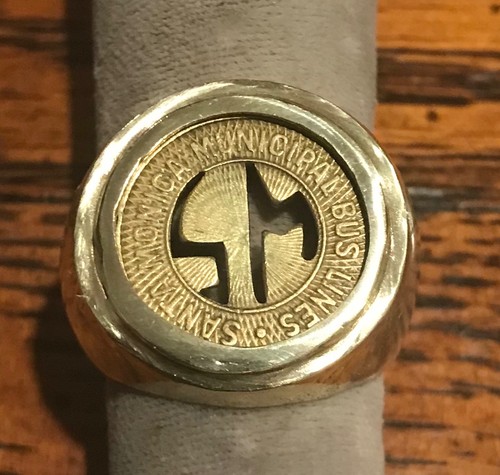Travel token coin ring - travel,