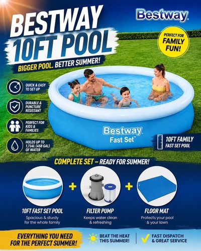 10ft swimming pool 3200l - 10ft,