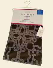 Ted Baker London Window Curtains 2 Panels 50” X 84" Drapers Damask Green Olive