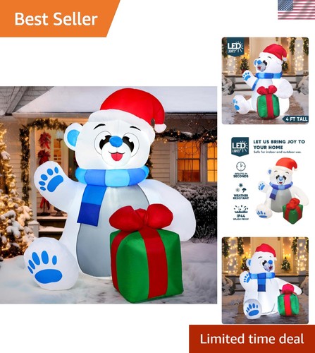 Christmas inflatable 4ft - inflatable, polar