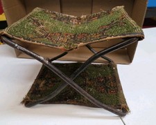 Vtg Victorian Stool Folding