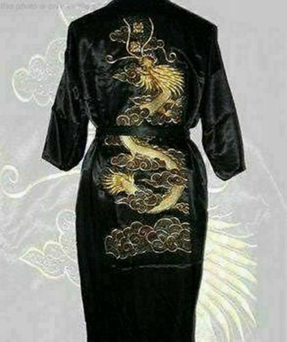 Men retro silk satin - men's,