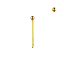 Nose Stud Gold Plated Sterling