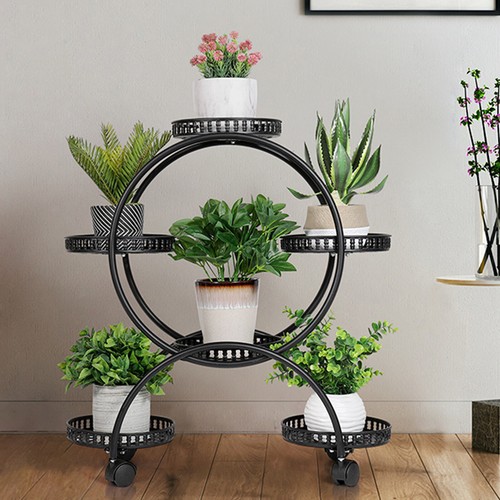 Metal plant pot - plant, locking