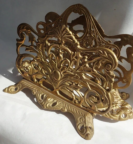 Vintage ornate solid brass - vintage,