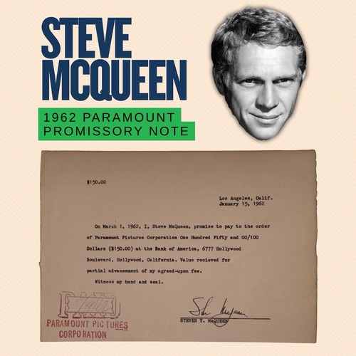 Steve mcqueen signed - mcqueen,