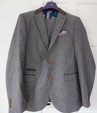 Next Mens Grey Italian Suit -