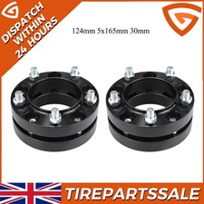 30mm HUBCENTRIC WHEEL SPACERS 124mm 5x165mm FOR LAND ROVER DEFENDER 90 110 83+