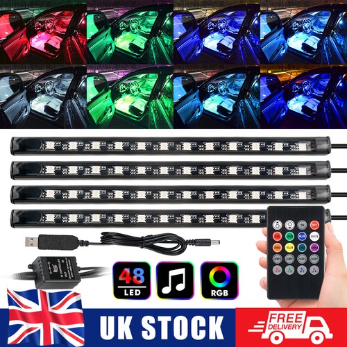 Rgb led car interior - 4x,