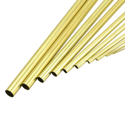 10pcs brass tube round - brass, pipe