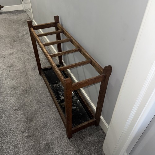 Antique oak umbrella stick - oak,