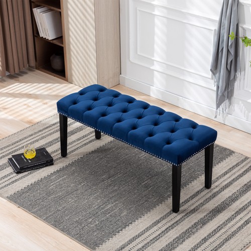 Heng ming velvet tufted - velvet, bench