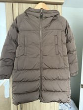 Max Mara The Cube SPORTL 22 UK 8 IT40 Brown Goose Down Puffer Coat