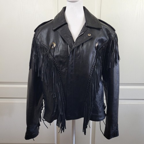 Vintage unik jacket leather - unik,
