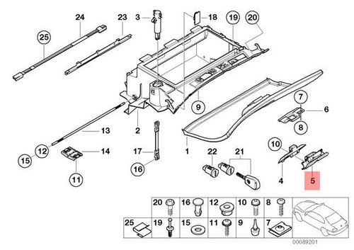 Genuine glove box - genuine, lock