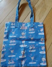 CATH KIDSTON CATH KIDS - BLUE BALLERINA PRINT MINI TOTE BAG 