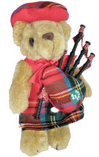 Stewart tartan musical teddy - stewart,