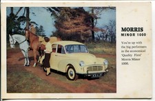 Morris Minor 1000, 948cc,four speed gear box,engine developing 37 b.h.p.   B1274