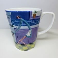 Sarah Jane Szikora TUG OF WAR Mug - String of Sausages - Good Used Condition