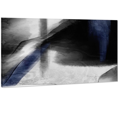 Abstract black and white blue - and,
