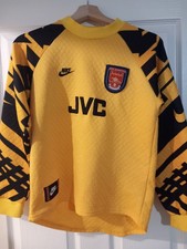 ARSENAL 1995/1997 GOALKEEPER FOOTBALL LONG SLEEVE NIKE VINTAGE SHIRT SIZE L BOYS