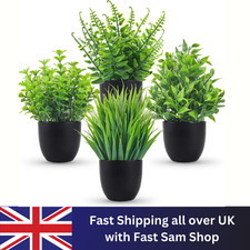SET OF 4 ARTIFICIAL PLANTS IN