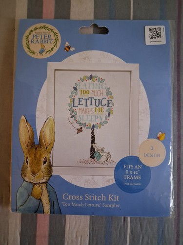 Peter rabbit cross stitch kit - rabbit,