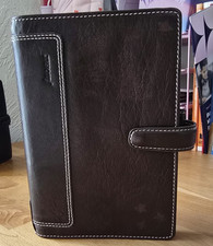 FILOFAX HOLBORN PERSONAL SIZE 6-RING ORGANISER DELUXE LEATHER BROWN - VGC!