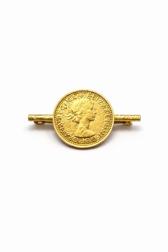 Queen elizabeth sixpence coin - sixpence,